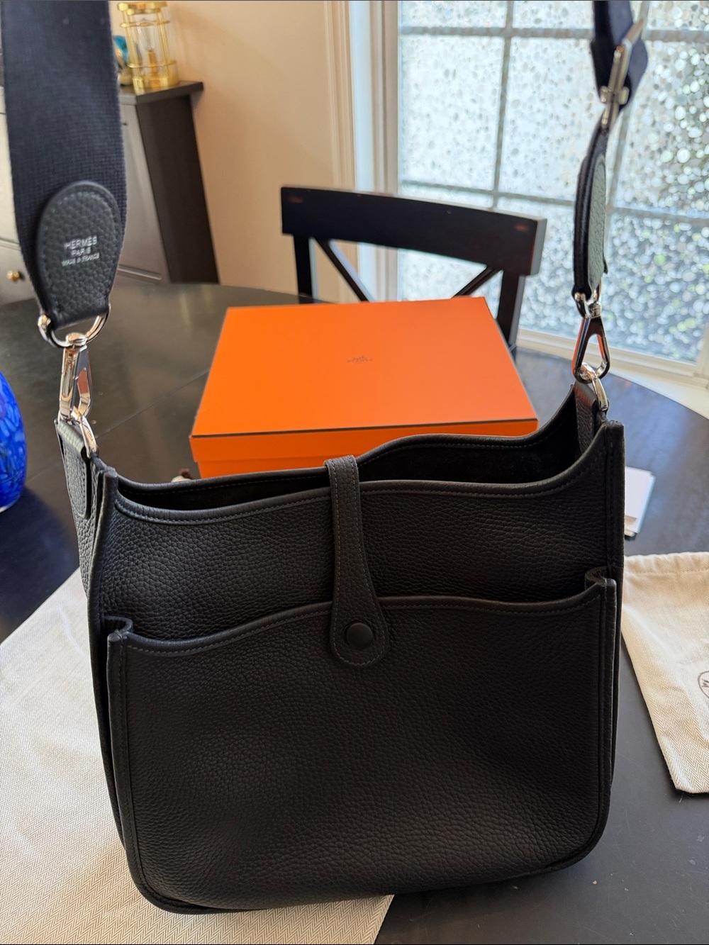 Hermes Evelyne III 29 PM in Caban Clemance Leather - Picture 15 of 16